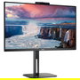 AOC 24V5CW/BK Monitor 24" Full HD IPS 75Hz FreeSync USB-C 65W, Altavoces y Cámara, Sin Marco, Negro