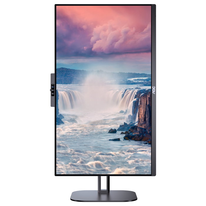 AOC 24V5CW/BK Monitor Profesional 23,8 pulg. Full HD IPS con Webcam Windows Hello y USB-C