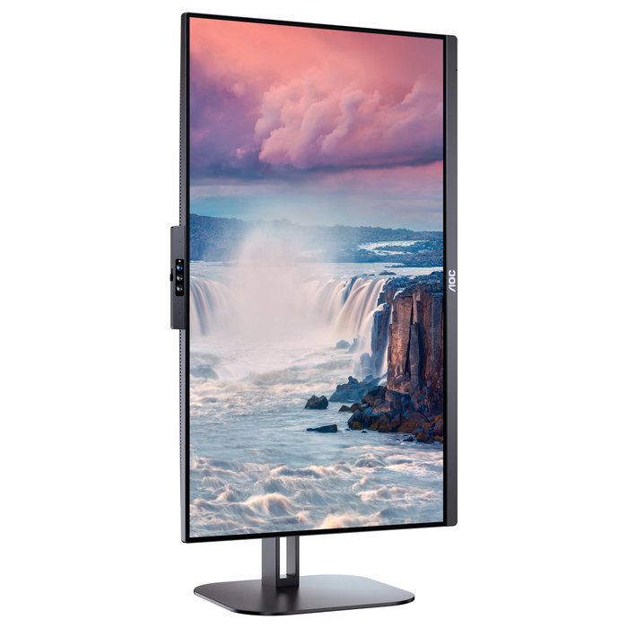 AOC 24V5CW/BK Monitor Profesional 23,8 pulg. Full HD IPS con Webcam Windows Hello y USB-C