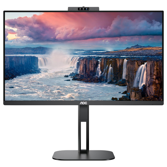 AOC 24V5CW/BK Monitor Profesional 23,8 pulg. Full HD IPS con Webcam Windows Hello y USB-C