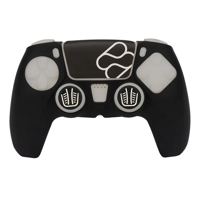 Blade Gaming FT0035 FR-TEC Custom Kit Basics para Mando PS5 - Funda Silicona y Grips para Joystick, Negro y Blanco