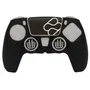 Fractal FR-TEC Funda de Silicona con Grips para Mando PS5 - Kit Basics, Color Negro