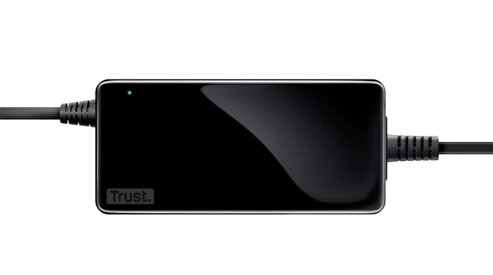 Trust - Adaptador de Corriente Universal para Portátil 70W, Cargador Compacto Negro Compatible con Acer, Asus, Dell, HP, Lenovo, MSI, Toshiba - Modelo Primo
