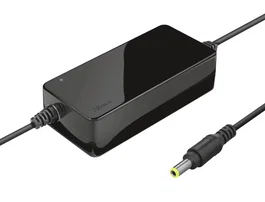 Trust - Adaptador de Corriente Universal para Portátil 70W, Cargador Compacto Negro Compatible con Acer, Asus, Dell, HP, Lenovo, MSI, Toshiba - Modelo Primo