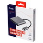 Trust Adaptador 3-en-1 USB-C a HDMI con PD, Cable de 10 cm - Dalyx - Gris