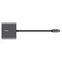 Trust Adaptador 3-en-1 USB-C a HDMI con PD, Cable de 10 cm - Dalyx - Gris