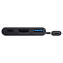 Trust Adaptador 3-en-1 USB-C a HDMI con PD, Cable de 10 cm - Dalyx - Gris
