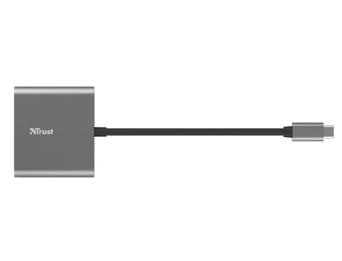 Trust Dalyx Adaptador Multipuerto 3 en 1 USB-C con HDMI y USB 3.2