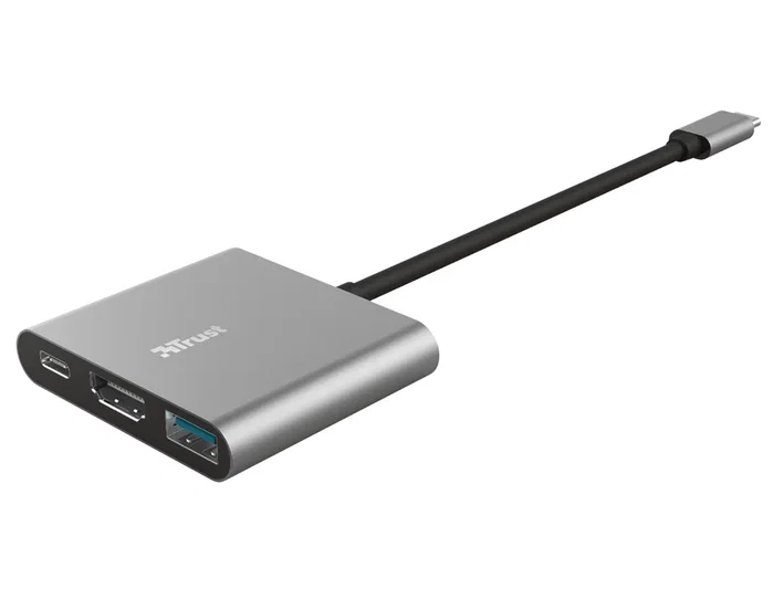 Trust Dalyx Adaptador Multipuerto 3 en 1 USB-C con HDMI y USB 3.2