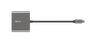 Trust 23772 Adaptador Multipuerto USB-C 3 en 1 con HDMI, USB-A y USB-C PD para Portátil y MacBook, Aluminio Negro