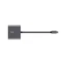 Trust Dalyx 3 en 1 Adaptador USB-C con HDMI, USB-A y C PD Gris
