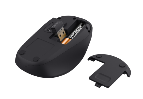 Trust TM-201 Ratón Inalámbrico 1600 DPI Negro