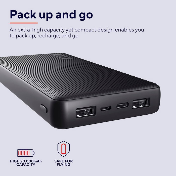 Trust Powerbank Primo 20000mAh 15W Negra