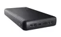 Trust Primo - Batería Externa Power Bank 20000 mAh Negro, Carga Rápida 15W, Triple Puerto USB-A y USB-C, Materiales Reciclados