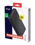Trust Primo - Batería Externa Power Bank 20000 mAh Negro, Carga Rápida 15W, Triple Puerto USB-A y USB-C, Materiales Reciclados