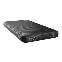 Trust PRIMO ECO PowerBank 10000mAh Portátil, Carga Rápida, Batería Externa, Negro