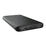 Trust Primo Powerbank 10000 mAh Negro - Batería Externa con 3 Puertos (2 USB-A + 1 USB-C), Carga Rápida 15W, Compacta, Hecha con Materiales Reciclados