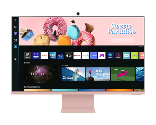 Samsung S32BM80PUU 81,3 cm (32") 3840 x 2160 Pixeles 4K Ultra HD Rosa, Blanco