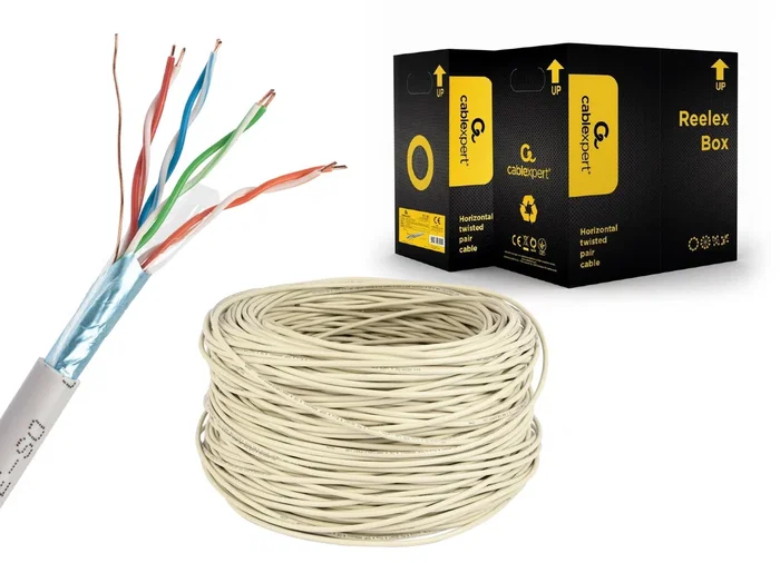 Gembird Cable de Red Cat5e F/UTP 305m Gris