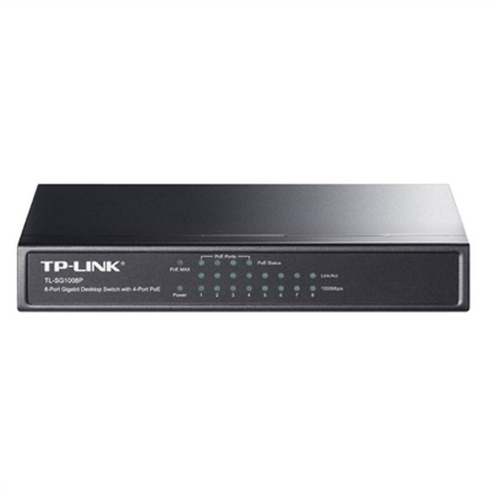 Tp-Link TL-SG1008P Switch de 8 puertos Gigabit con 4 puertos PoE, Gris Tp-Link TL-SG1008P Switch de 8 puertos Gigabit con 4 puertos PoE, Gris