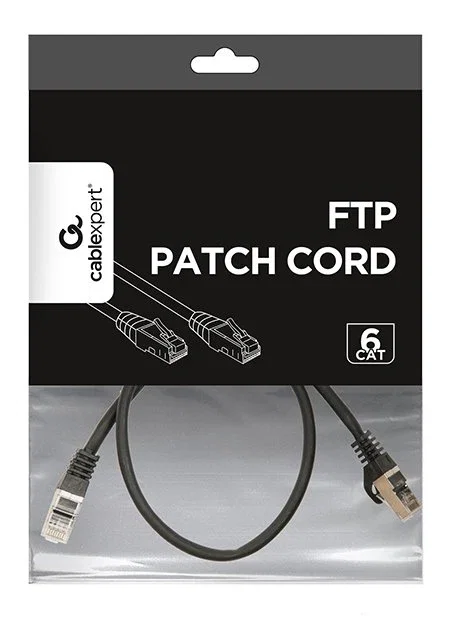 Gembird Cable de red Cat6 U/UTP 0,5m Negro RJ-45 Gembird Cable de red Cat6 U/UTP 0,5m Negro RJ-45