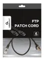 Gembird Cable de red Cat6 U/UTP 0,5m Negro RJ-45
