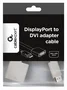 Gembird A-DPM-DVIF-002-W Adaptador de Cable de Vídeo y Audio DisplayPort Macho a DVI Hembra, Blanco, 0.1 m