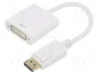 Gembird Adaptador DisplayPort Macho a DVI Hembra Blanco A-DPM-DVIF-002-W