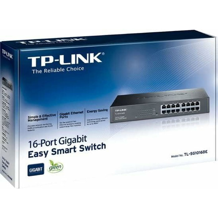 TP-Link TL-SG1016DE Switch Gigabit 16 Puertos Gestionado L2 Negro