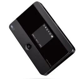 TP-Link M7350 - Router Móvil 4G LTE WiFi Portátil, 150 Mbps, 2.4 GHz, 1 Antena Interna, Wi-Fi 4 (802.11n), Negro, Batería 2000 mAh, con Pantalla