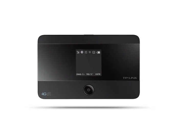 TP-Link M7350 - Router Móvil 4G LTE WiFi Portátil, 150 Mbps, 2.4 GHz, 1 Antena Interna, Wi-Fi 4 (802.11n), Negro, Batería 2000 mAh, con Pantalla