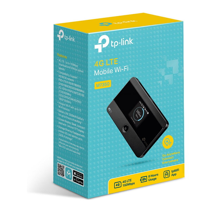TP-Link M7350 Módem Inalámbrico 4G LTE Negro