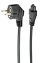 Gembird Cable de Alimentación Schuko a C5 PC-186-ML12 Negro