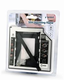 Gembird MF-95-01 Panel Bahía Disco Duro 13,3 cm (5.25") Panel de Control para HDD 2.5"