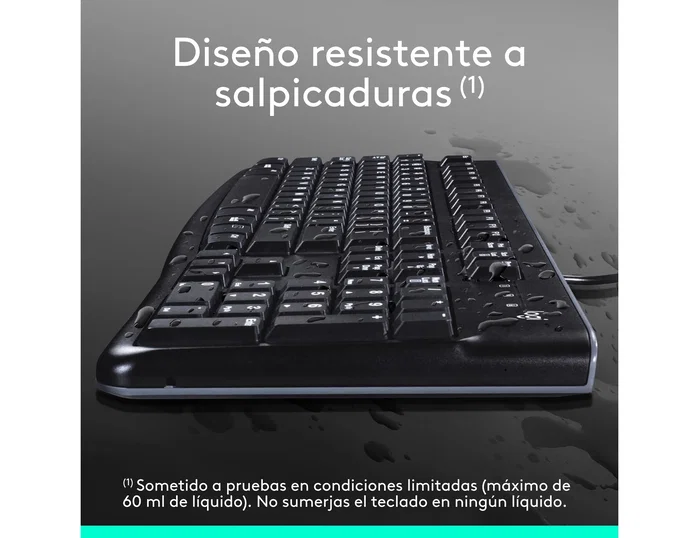 Logitech K120 Teclado USB QWERTY Español Negro Logitech K120 Teclado USB QWERTY Español Negro