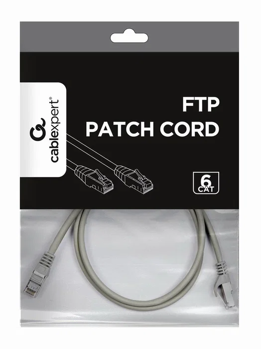 Gembird Cable de Red Cat6 FTP AWG26 1m Gris PP6-1M Gembird Cable de Red Cat6 FTP AWG26 1m Gris PP6-1M