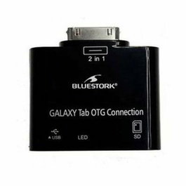 Bluestork BS-GAL-RDR/SD Lector de tarjetas con conector Samsung 30-pin y USB 2.0/SD Card Negro