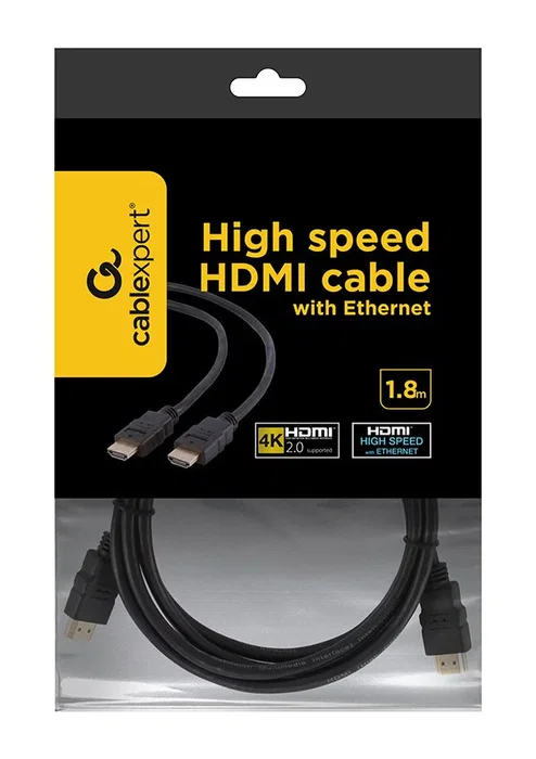 Gembird Cable HDMI 1,8 m 4K UHD Negro CC-HDMI4-6 Gembird Cable HDMI 1,8 m 4K UHD Negro CC-HDMI4-6