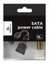 GEMBIRD Cable de Alimentación CC-SATA-PSY de 5 1/4 a Doble SATA 0,15 m