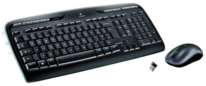 Logitech MK330 Combo de teclado y ratón inalámbrico, Español, Negro/Gris