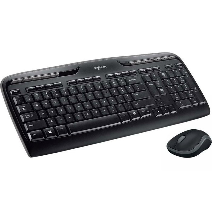 Logitech MK330 Combo de teclado y ratón inalámbrico, Español, Negro/Gris
