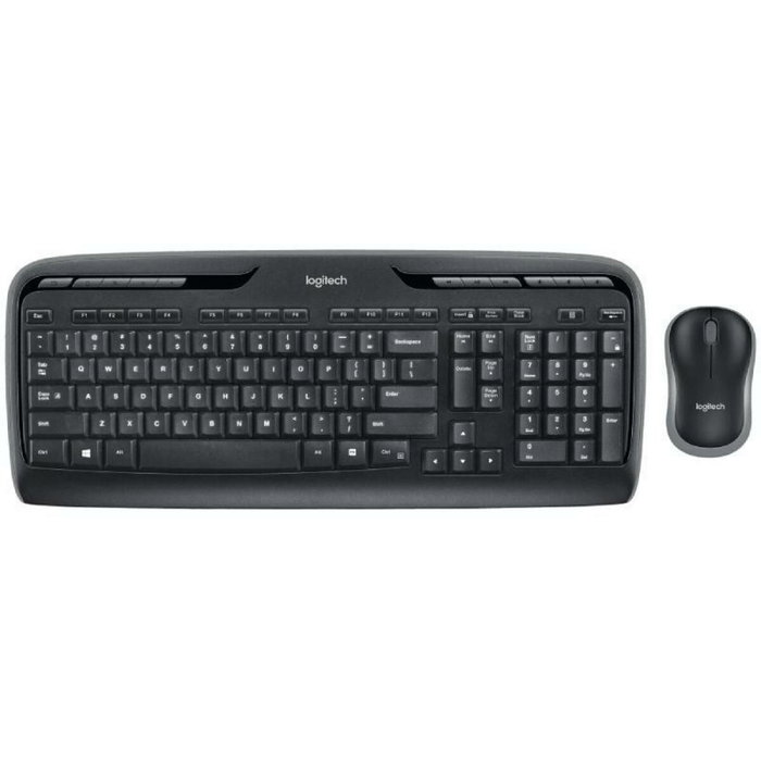 Logitech MK330 Combo de teclado y ratón inalámbrico, Español, Negro/Gris