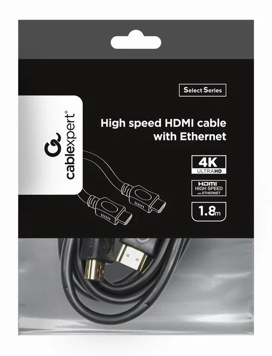 Gembird Cable HDMI Alta Velocidad 1,8 m 4K Ethernet Negro CC-HDMI4L-6