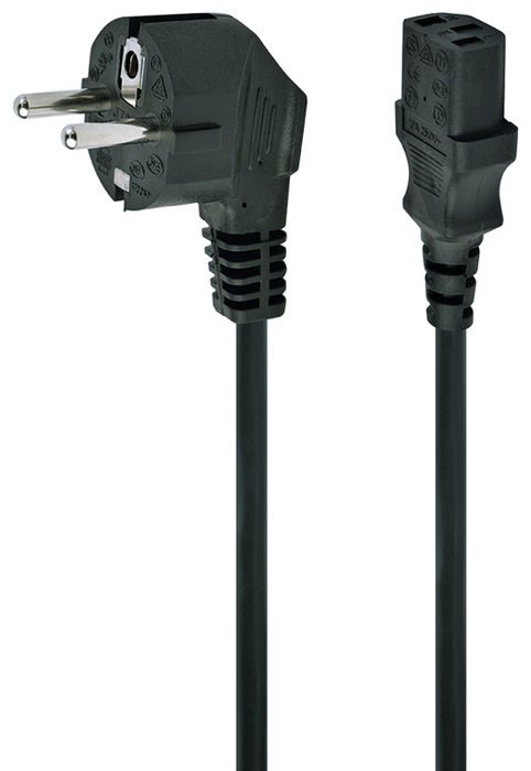 GEMBIRD Cable de alimentación PC-186-VDE-5M Negro de 5m