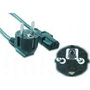GEMBIRD Cable de alimentación PC-186-VDE-5M Negro de 5m
