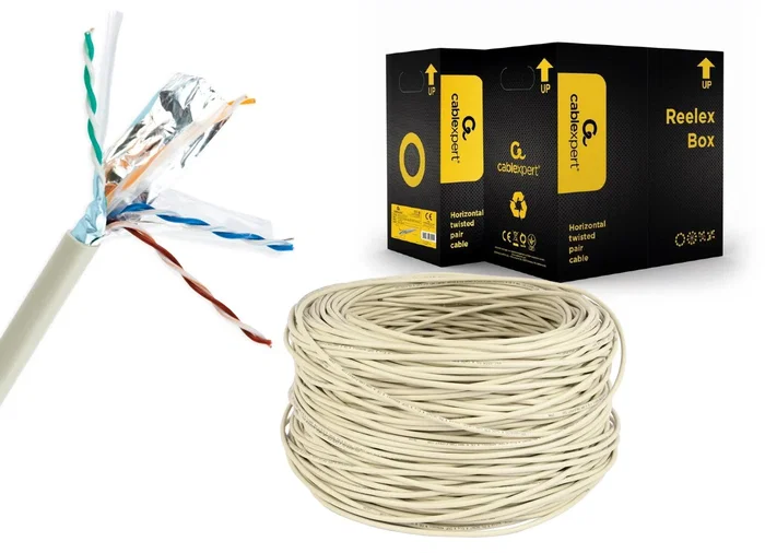 Gembird Cable de Red Cat6 FTP F/UTP Gris 305m