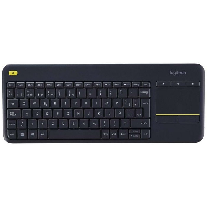 Logitech K400 Plus Teclado Inalámbrico con Touchpad Negro