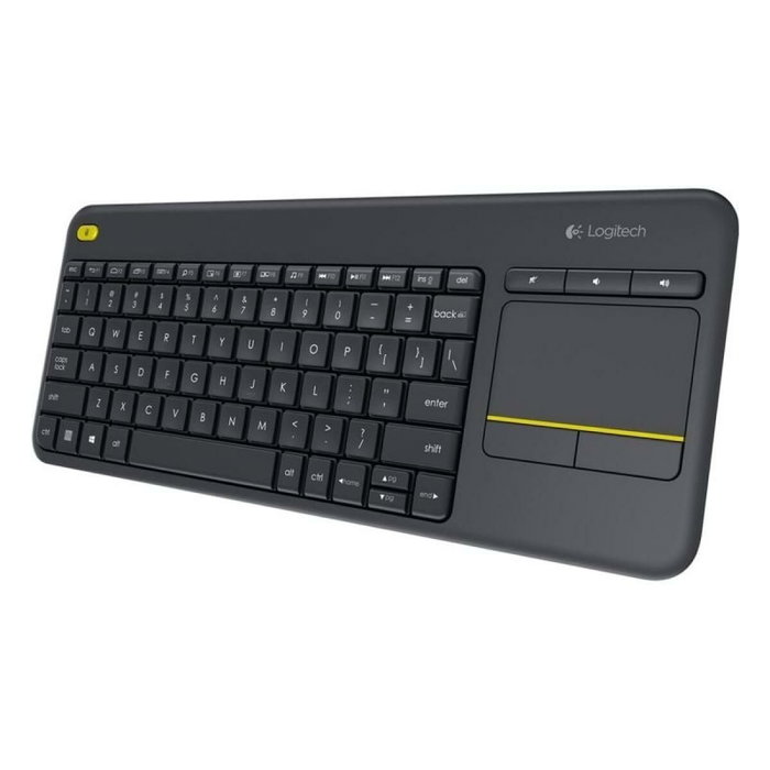 Logitech K400 Plus Teclado Inalámbrico con Touchpad Negro