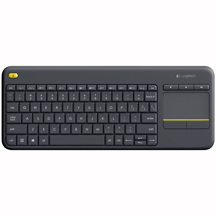 Logitech K400 Plus Teclado Inalámbrico con Touchpad Negro