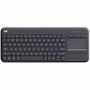 Logitech K400 Plus Teclado Inalámbrico con Touchpad Negro